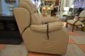 Parker Knoll Boston Riser Recliner Chair in Putty Leather; ex display Parker Knoll recliner; Elevate recliner chair, tilt & lift chair, Riser recliner Lancashire