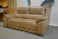 Italian Leather Triumph 3 Seater Sofa; ex display polo divani clearance outlet