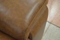 Barcelona 2 Seater Sofa in Brown Italian Leather Vintage Finish with Dark Feet
