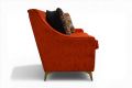Red fabric 2 seater sofa, discount sofa outlet