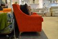 Red fabric 2 seater sofa, discount sofa outlet