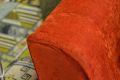 Red fabric 2 seater sofa, discount sofa outlet