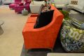 Red fabric 2 seater sofa, discount sofa outlet