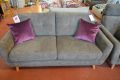 Saltaire Medium Sofa in Dark Grey Bouclé Fabric