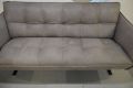 Sorrento Sofas 2 and 3 Seater Settees - Grey Italian Leather 2 Piece Suite - Customer Return