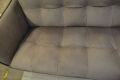 Sorrento Sofas 2 and 3 Seater Settees - Grey Italian Leather 2 Piece Suite - Customer Return