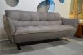 Italia living Sorrento Sofas Clearance Sale, Italia Living Seville leather sofas, grey Italian leather two piece suite, customer return clearance outlet sofas