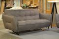 Italia living Sorrento Sofas Clearance Sale, Italia Living Seville leather sofas, grey Italian leather two piece suite, customer return clearance outlet sofas