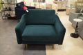 Snug The Rebel Snuggle Chair Blue Velvet - sofa for narrow doorways