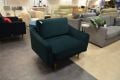 Snug The Rebel Snuggle Chair Blue Velvet - sofa for narrow doorways