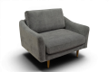 SNUG Rebel 1.5 Seater Sofa, Grey fabric snuggle chair, ex display sofa outlet