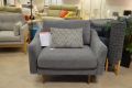 Snug The Rebel Snuggle Chair Grey Chenille - sofa for narrow doorways