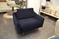 Snug The Rebel Snuggle Chair Blue Velvet - sofa for narrow doorways