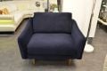 Snug The Rebel Snuggle Chair Blue Velvet - sofa for narrow doorways