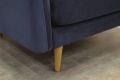 Snug The Rebel Snuggle Chair Blue Velvet - sofa for narrow doorways