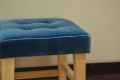 sofa.com Buttons short stool blue velvet stool dressing table chair bedroom chair discount designer furniture outlet London