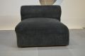 Cohen Single Unit in Brushstroke Dark Grey Fabric