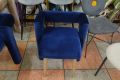 sofa.com Fonda dining chairs set of 2 blue velvet chairs, ex display designer furniture outlet shop Lancashire