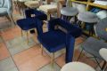 sofa.com Fonda dining chairs set of 2 blue velvet chairs, ex display designer furniture outlet shop Lancashire