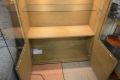 Alta Modern Display Cabinet in Walnut Stained Oak Wood and Glass