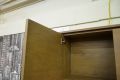 Alta Modern Display Cabinet in Walnut Stained Oak Wood and Glass