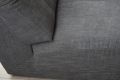 Linton Swivel Armless Chair in Grey Fabric