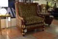 Bergère Armchairs in Greek Key Velvet, reproduction chairs, ex display designer furniture outlet