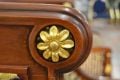 Bergère Armchairs in Greek Key Velvet, reproduction chairs, ex display designer furniture outlet