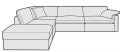 NESS Corner Sofa with Chaise End - Sink-in Softness - Modular Sofa - Your Choice