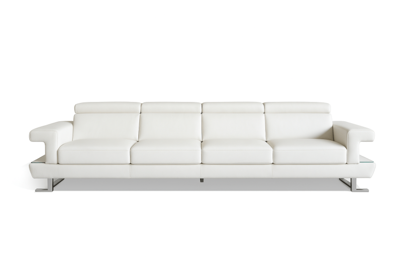 New Trend Concepts Bolero Large 5 Seater Sofa in Your Choice of Leather, Slide-Out Seats and LED Shelves