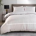 Chrono Embroidered Egyptian Cotton Duvet Set King in Grey