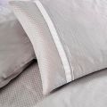 Chrono Embroidered Egyptian Cotton Duvet Set King in Grey