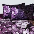 Peony Flora Duvet Set Double in Mauve