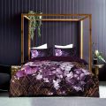 Peony Flora Duvet Set Double in Mauve