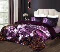 Peony Flora Duvet Set Double in Mauve