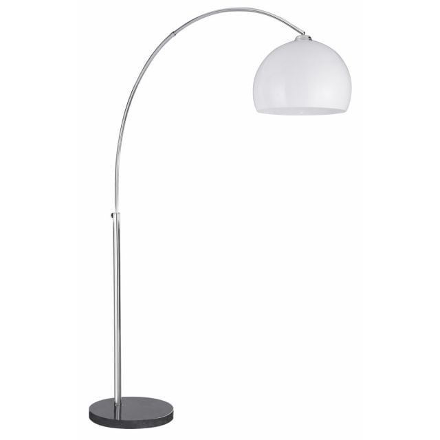 Snowdrop Floor Lamp with White Dome Shade