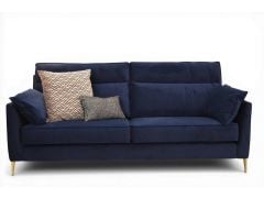 Navy blue large sofa, 4 seater grand sofa in blue, ex display John Lewis outlet shop