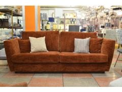 Bramhall 4 Seater Sofa in Rust Chenille Fabric