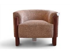 Miles Occasional Chair in Toffee Red - Stylish Modern Tub Chair