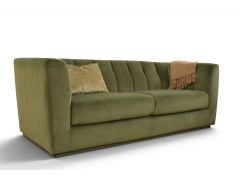 Danetti Valentina green velvet 3 seater sofa; Ex display sofas; Discount Danetti sofas