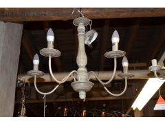 5 Arm Chandelier Ceiling Light Sycamore 9235-5GY Searchlight
