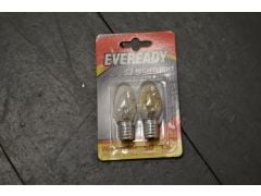 Pack of 2 C7 Nightlight Bulbs Pygmy Size in Warm White by EVEREADY