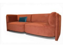Orange sofa convertible daybed; ex display sofas John Lewis
