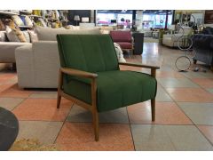 Hampstead accent chair, green velvet accent chair, green fireside chair, discount designer chair outlet Manchester
