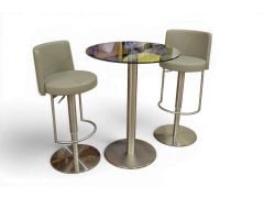 Furniture Village Monza Bar Stools Helsinki Dining Table; ex display Furniture Village outlet