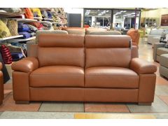 Luxury Italian leather 3 seater sofa for sale Chorley