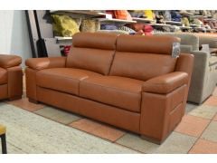 3 seater Italian leather recliner sofa 