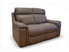 New Trend Concepts Refrain 2 Seater Sofas - Two Piece Suite in Taupe Mud Leather