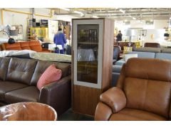 ex display furniture near Chorley - wooden display cabinet with glass front