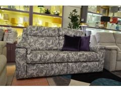 Ellis fabric sofa floral fabric settee high quality discount sofas in Lancashire G Plan ex display outlet shop